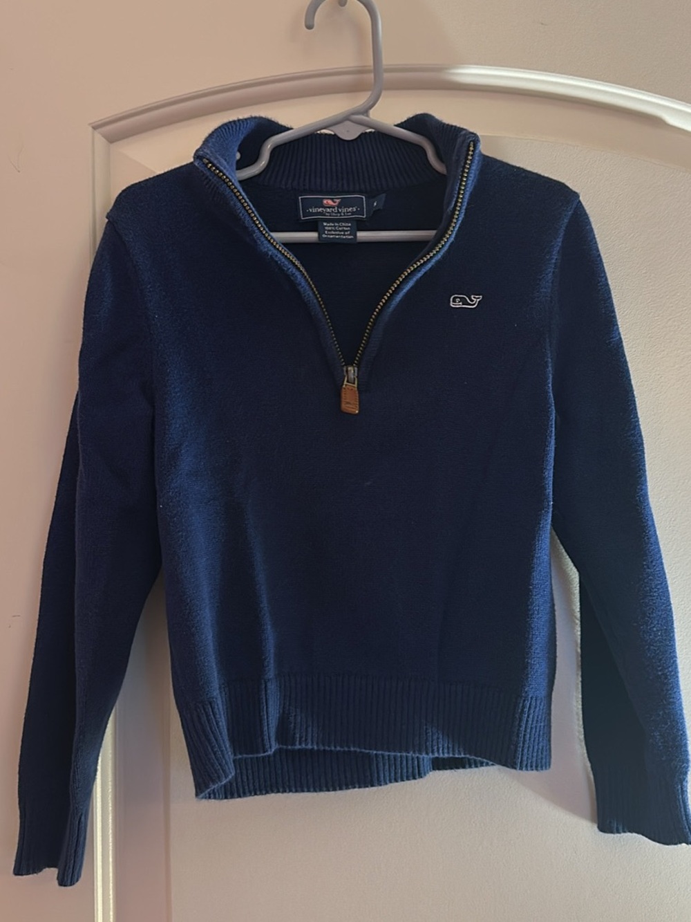 Vineyard Vines Navy Half-Zip Sweater - Boy’s